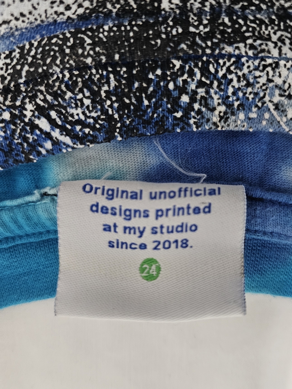 BackStock Co Grateful Dead Jerry Garcia Tie Dye Graphic T-Shirt 2X Blue Skull - Picture 8 of 9